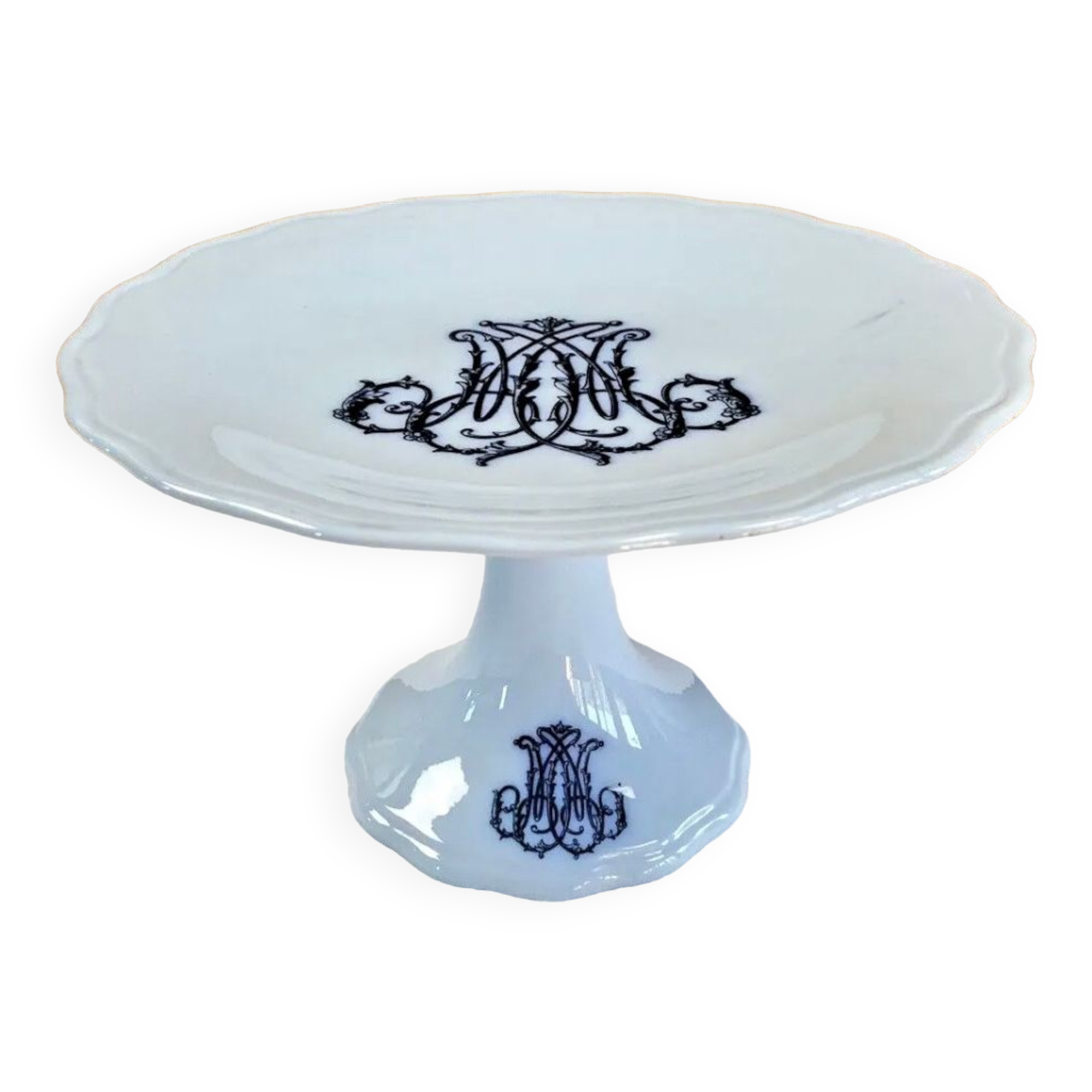 Old fruit bowl Brown Westhead Moore & co monogram XIX