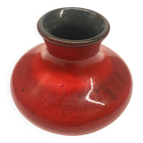 Vintage red ceramic vase