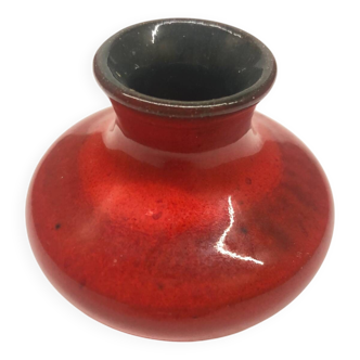 Vintage red ceramic vase