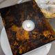 Tortoiseshell plexiglass nesting coffee tables