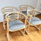 4 vintage Danish Bauhaus armchairs