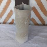 Lace glazed earthenware vase