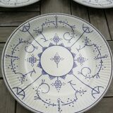 Ensemble de 9 assiettes plates Copenhague de Royal Boch