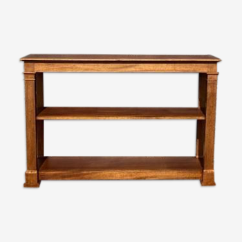 Grande console en bois naturel de style Empire