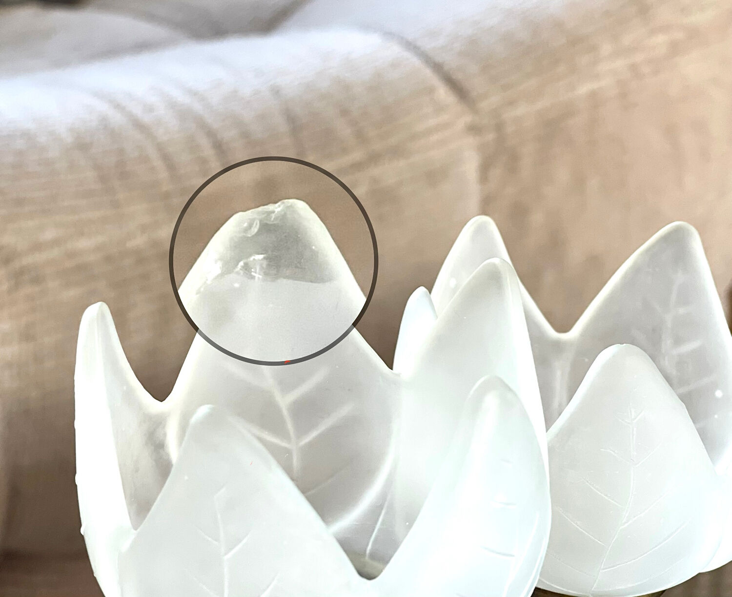 3 glass and brass candle holders