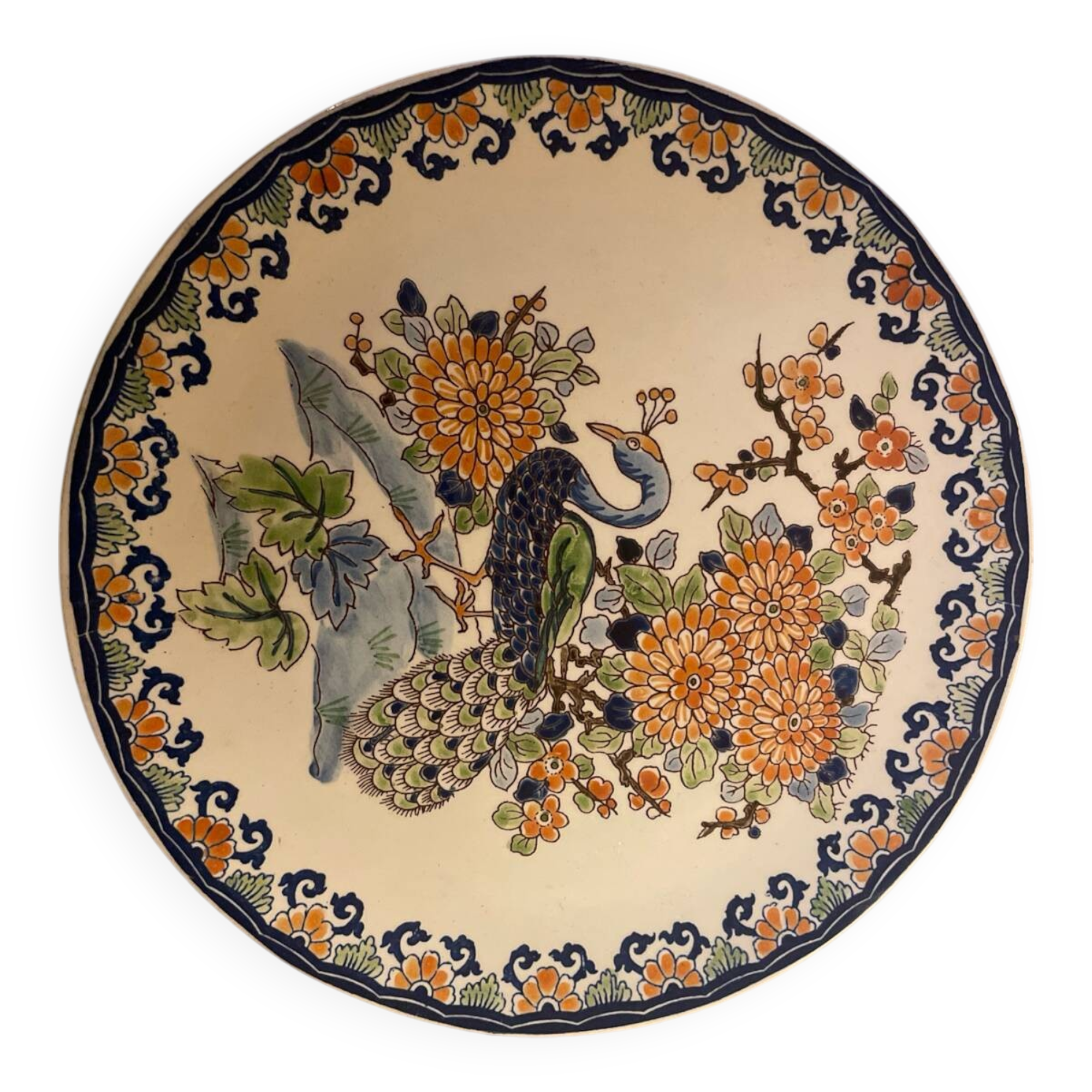 Gien plate with bread decoration