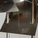 Geometric floor lamp in silver metal. 1980s.