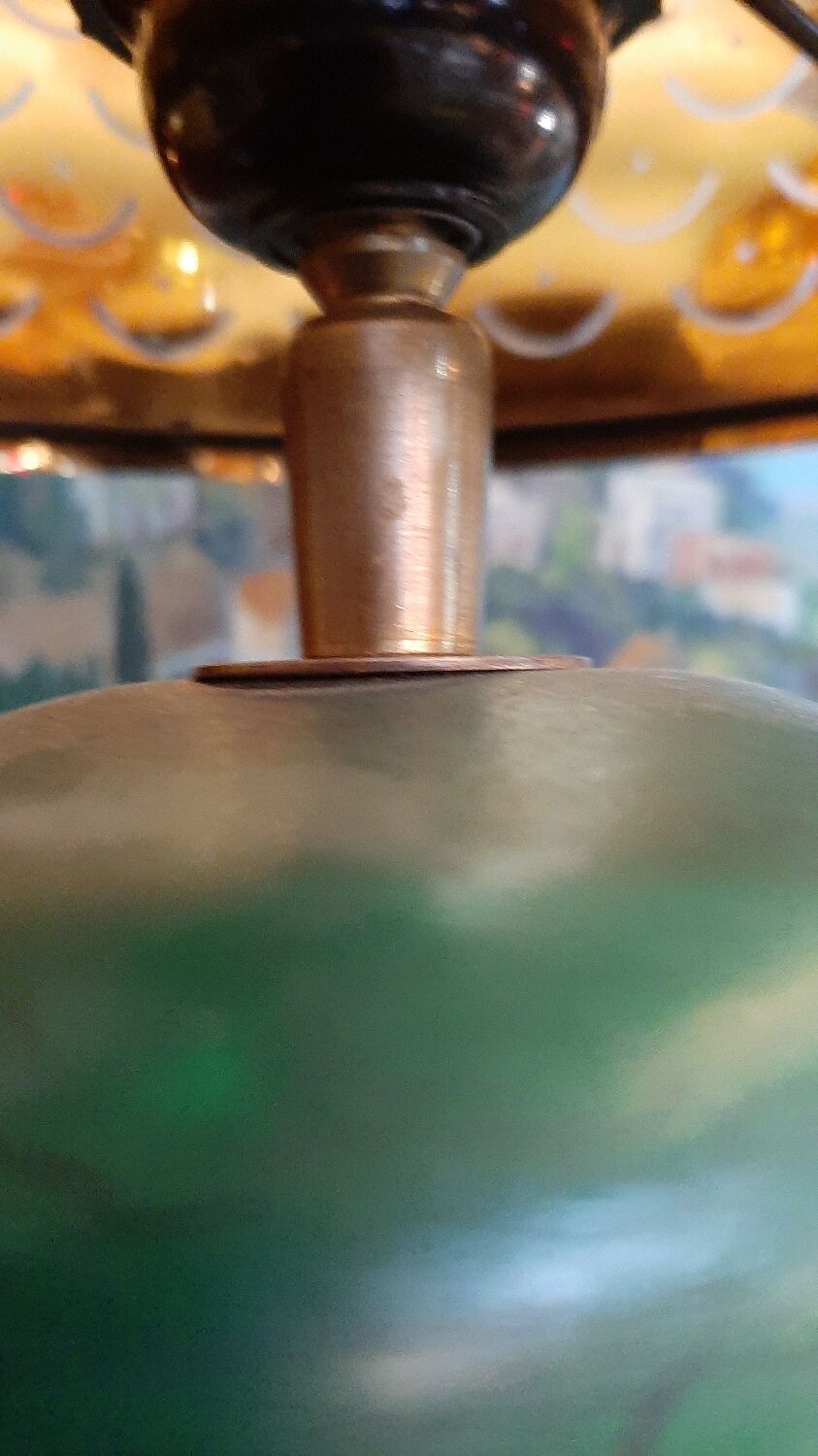 Green and gold lamp françois chatain