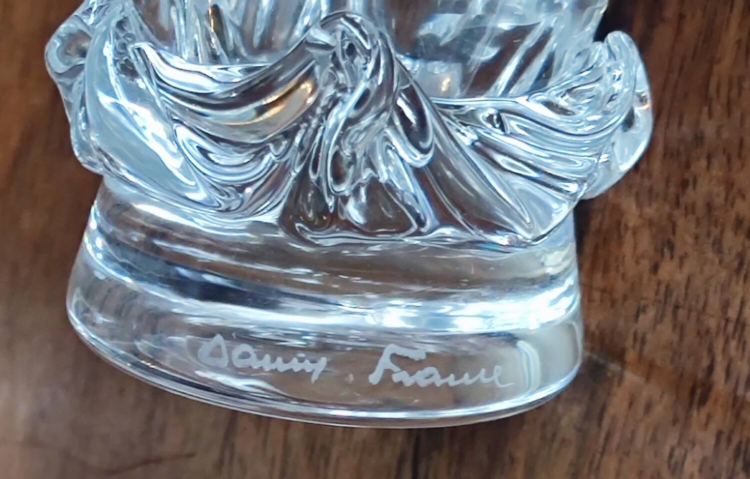 Series 10 crystal glasses Daum France model Sorcy