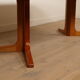 Vintage round dining table | extendable | teak | 120 cm - 220 cm