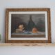 Old still life painting orange