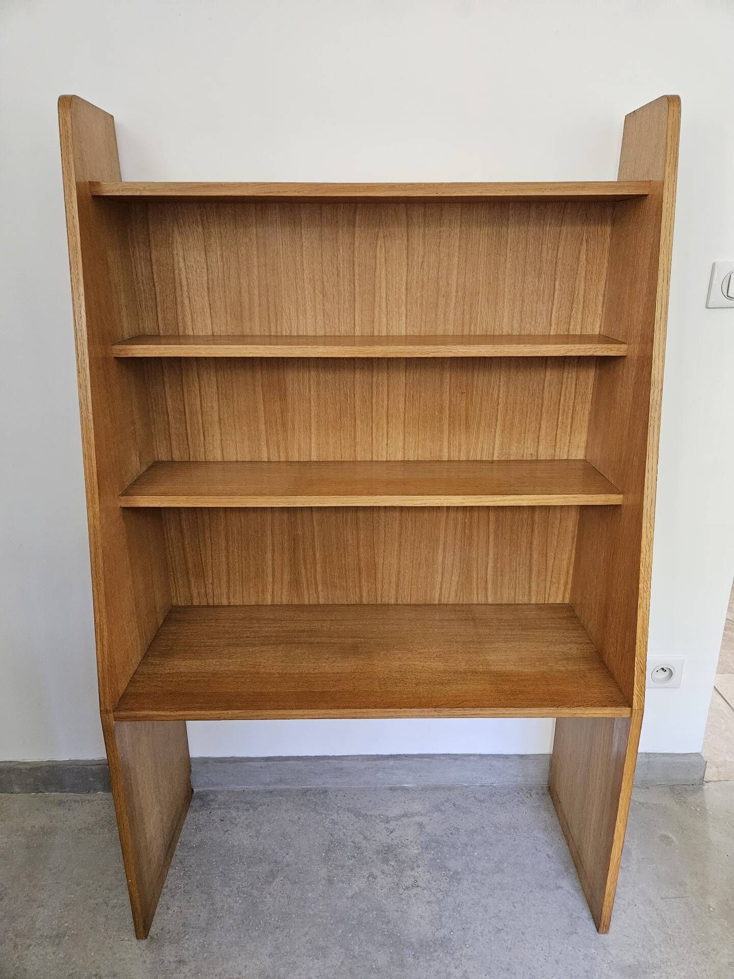 Bibus library chest wooden golden oak vintage 50s 60s 70s