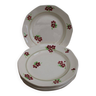 Lot de 6 assiettes à dessert en céramique
