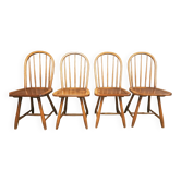 Set of 4 vintage Danish chairs 1970