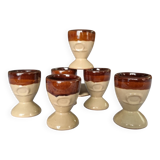 Set of Asian egg cups