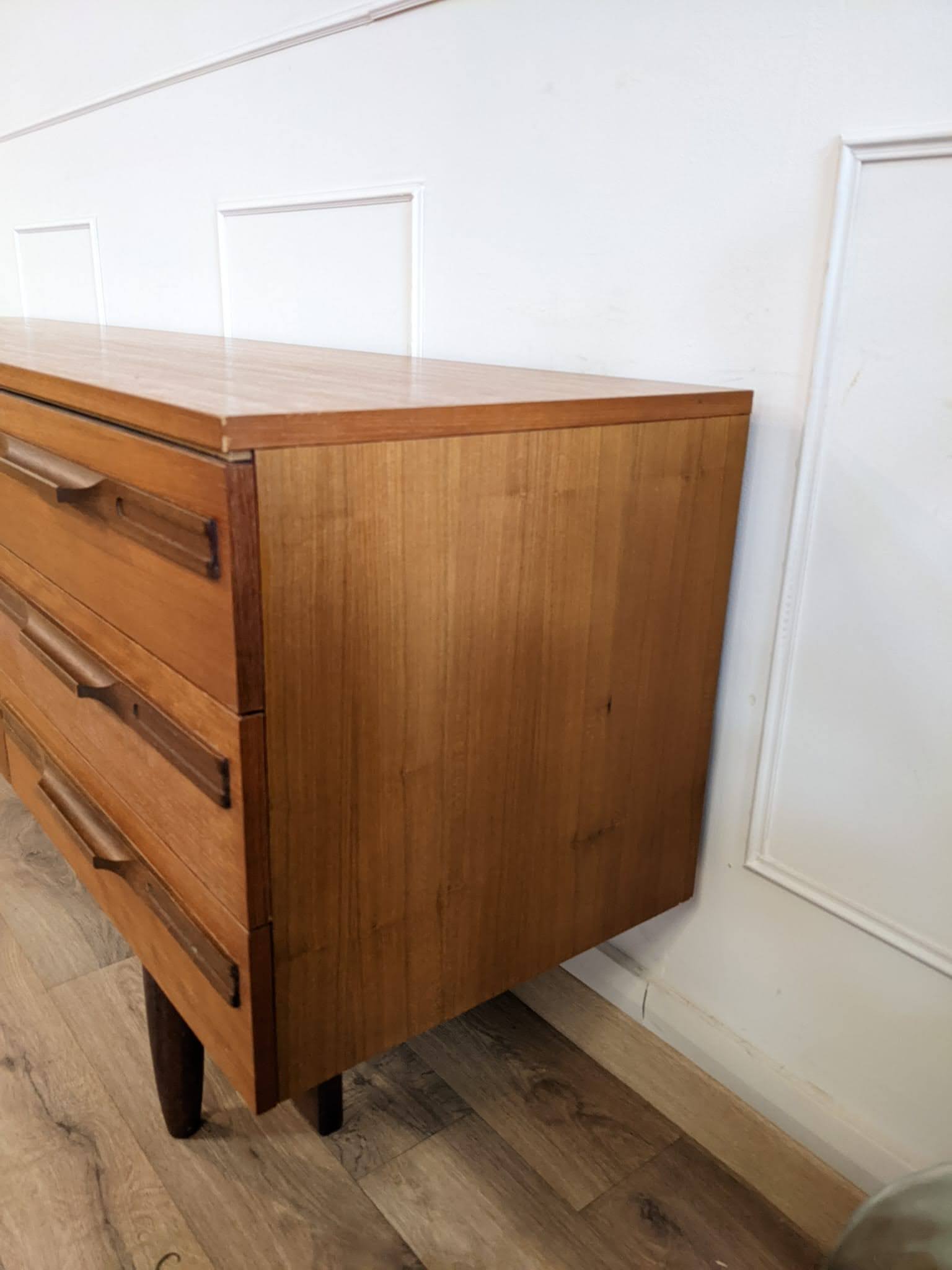 Vintage Scandinavian teak row