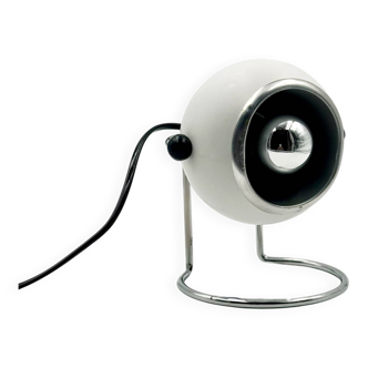 Lampe de table eyeball Targetti chrome design spatial Italie années 70