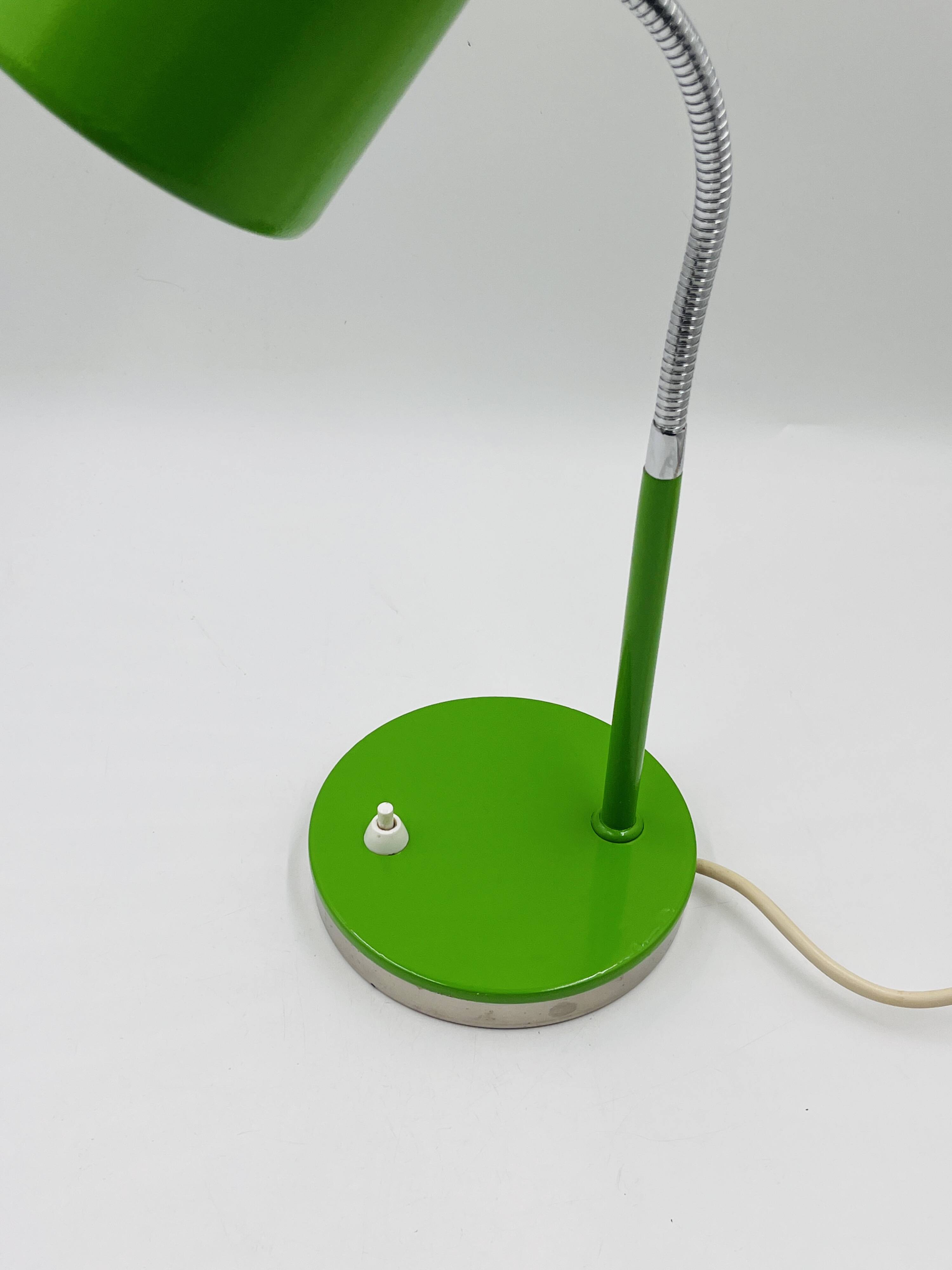 Green designer desk lamp