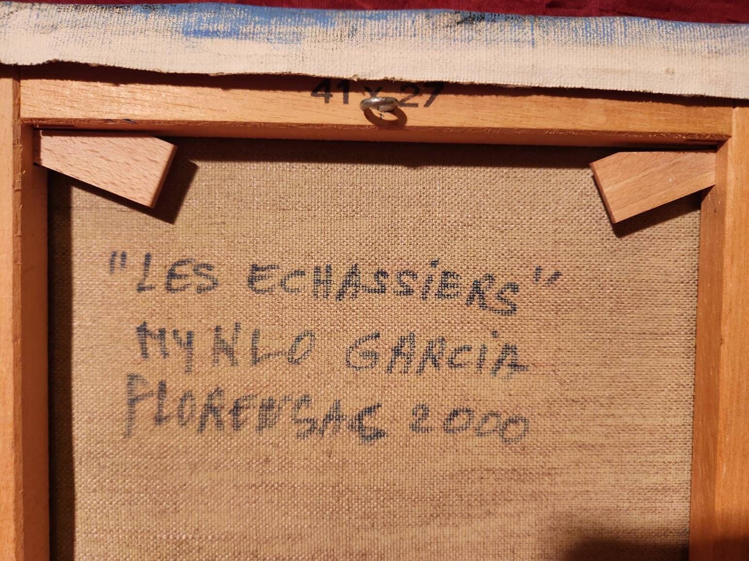 Oil painting on canvas The Waders Myklo Garcia Florensac