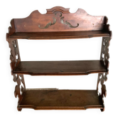 Carved wooden shelf