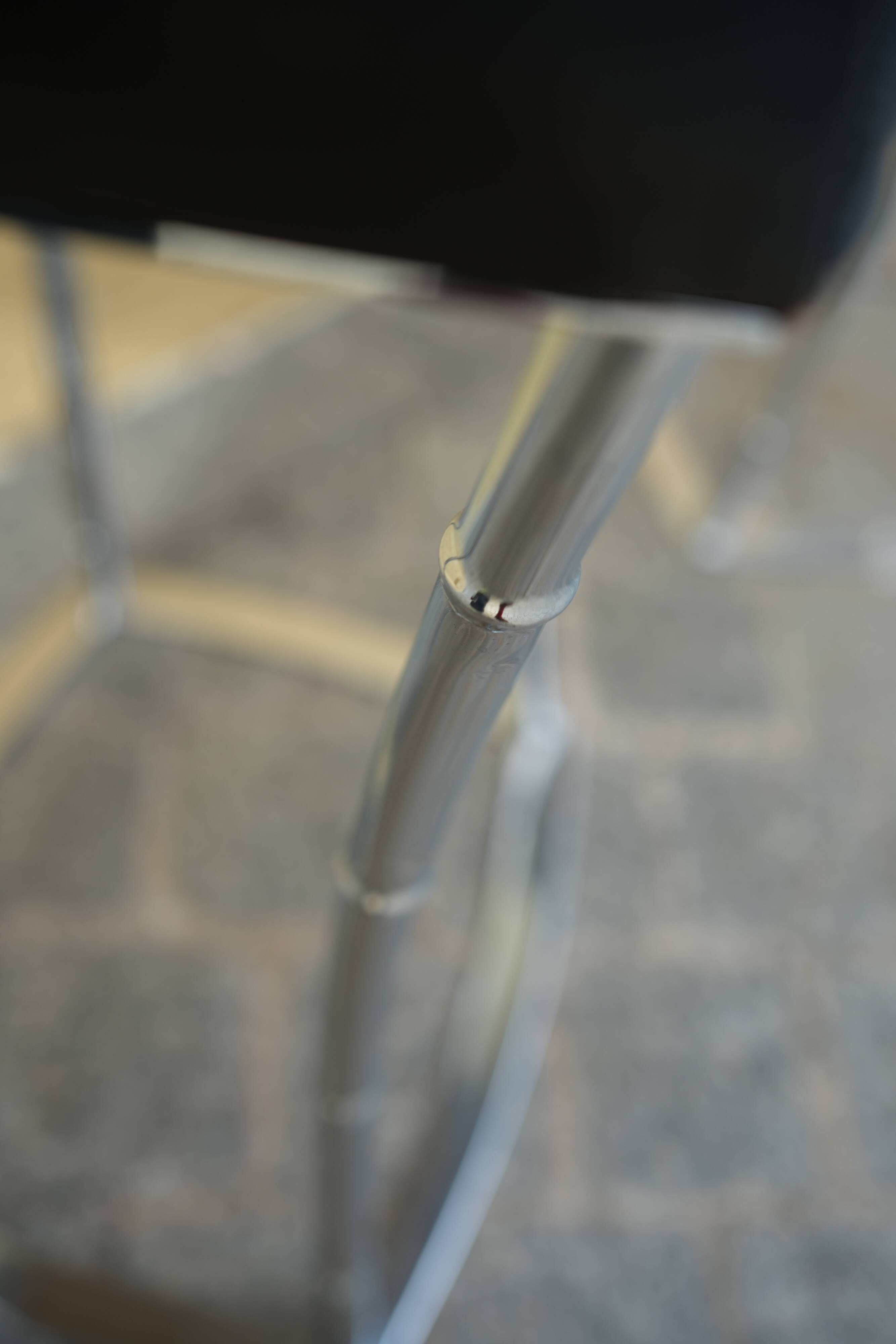 Pair of Bamboo Style Stools Attributed to Jacques Adnet: