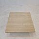 Table Basse Carrée Italienne en Travertin, 1980s