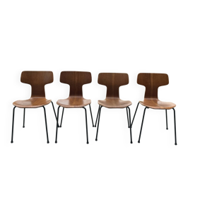Lot de 4 chaises arne - jacobsen