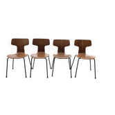 Lot de 4 chaises Arne Jacobsen 3103 « Hammer » — Fritz Hansen — années