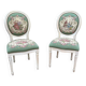Paire de chaises médaillon