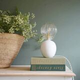 Ceramic lamp & striped glass