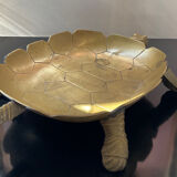 Vintage turtle pocket in solid bronze