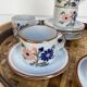 Vintage sandstone coffee cups