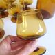 Amber glass service from the 1970s.