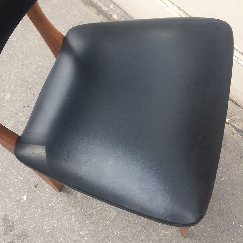 All 4 Scandinavian chairs, teak and skai, 1960