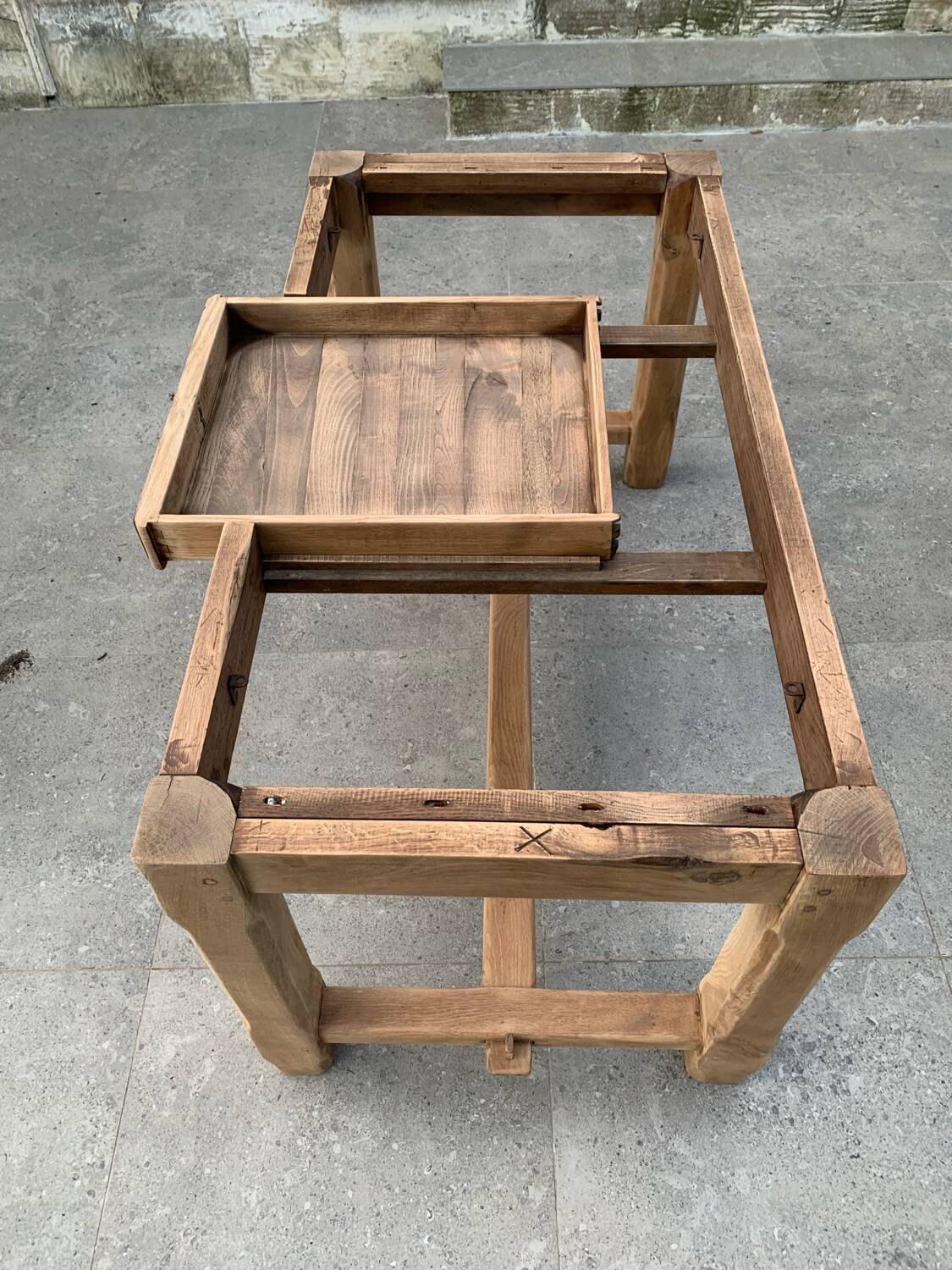 Solid oak farmhouse table