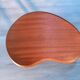 "Tripod plant stand 'bean', solid mahogany from the 1950s."