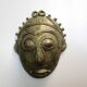 Masque passeport Baoulé en bronze