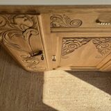 Art Deco oak sideboard with mirror (removable)