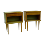 2 nightstands vintage 1970