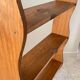 Shelf to stand or hang with 3 vintage wood trays