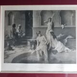 Odalisques engraving XIXth signed Luigi Crosio