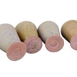 Gobelets en terre cuite vintage français, lot de 4