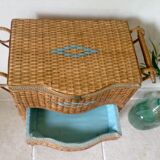 Sewing wicker basket