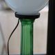 Upcycled opaline lamp