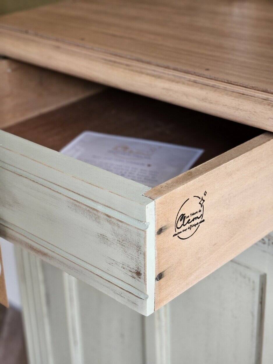 Vintage Parisian buffet with patina in solid wood | Léonie