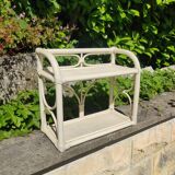 Rattan and wicker shelf