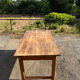 Hand-carved solid wood farm table