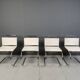 Ensemble de 4 chaises de salle à manger par Mies van der Rohe pour Knoll International, années 1970