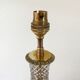 Glass and brass lamp 60s