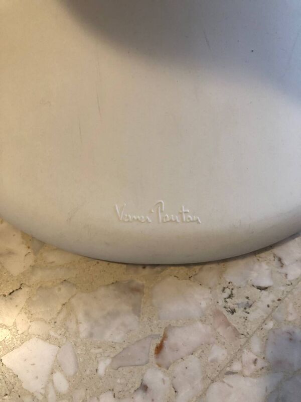 4 chaises Verner Panton S blanches (LGA Nurnberg GS)